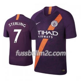 Fußballtrikots Manchester City Sterling 7 Ausweich Trikotsatz 2018-2019